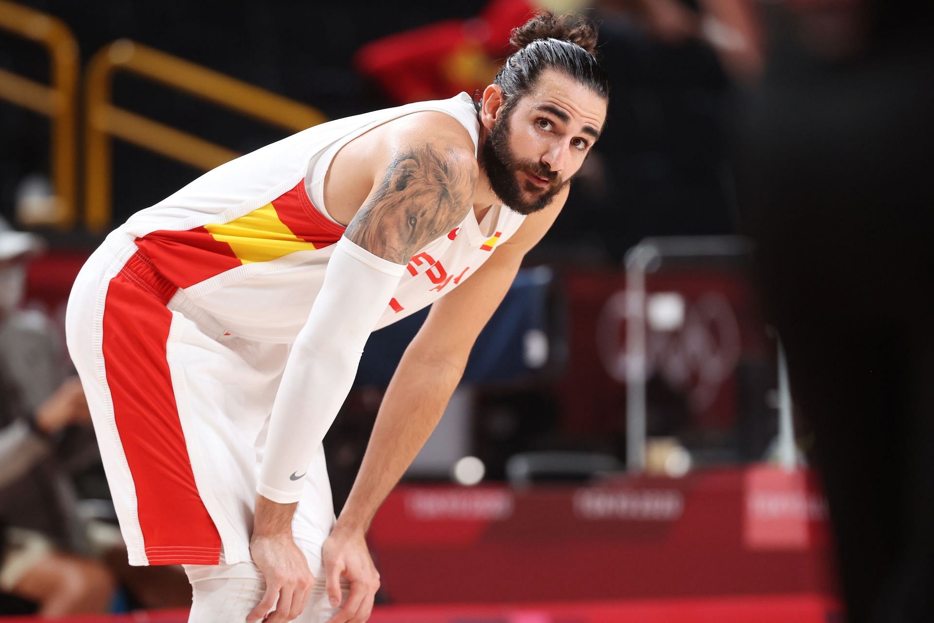 Ricky Rubio representing Spain in the 2020 Tokyo Olympics