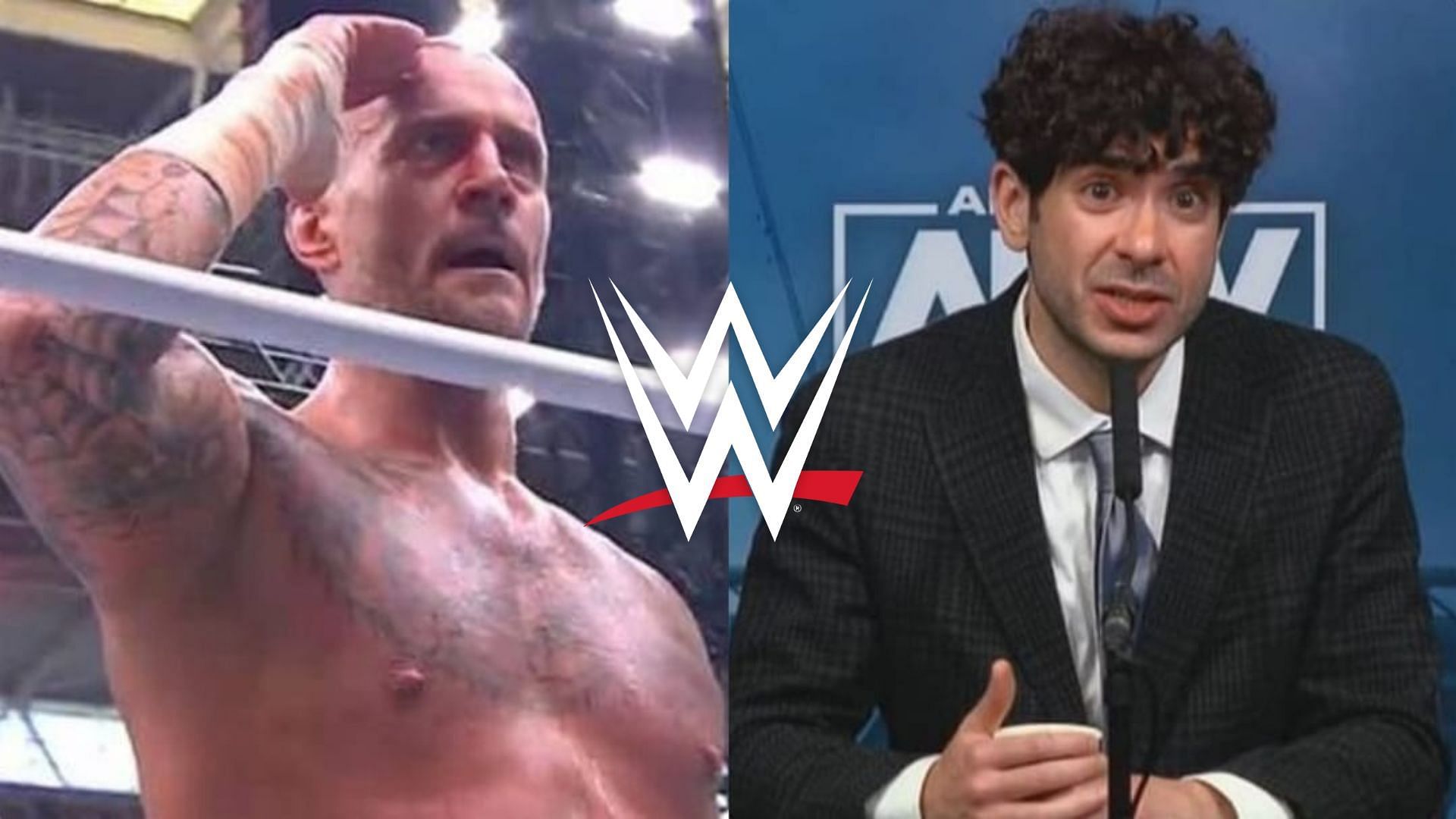 CM Punk(left); Tony Khan(right)