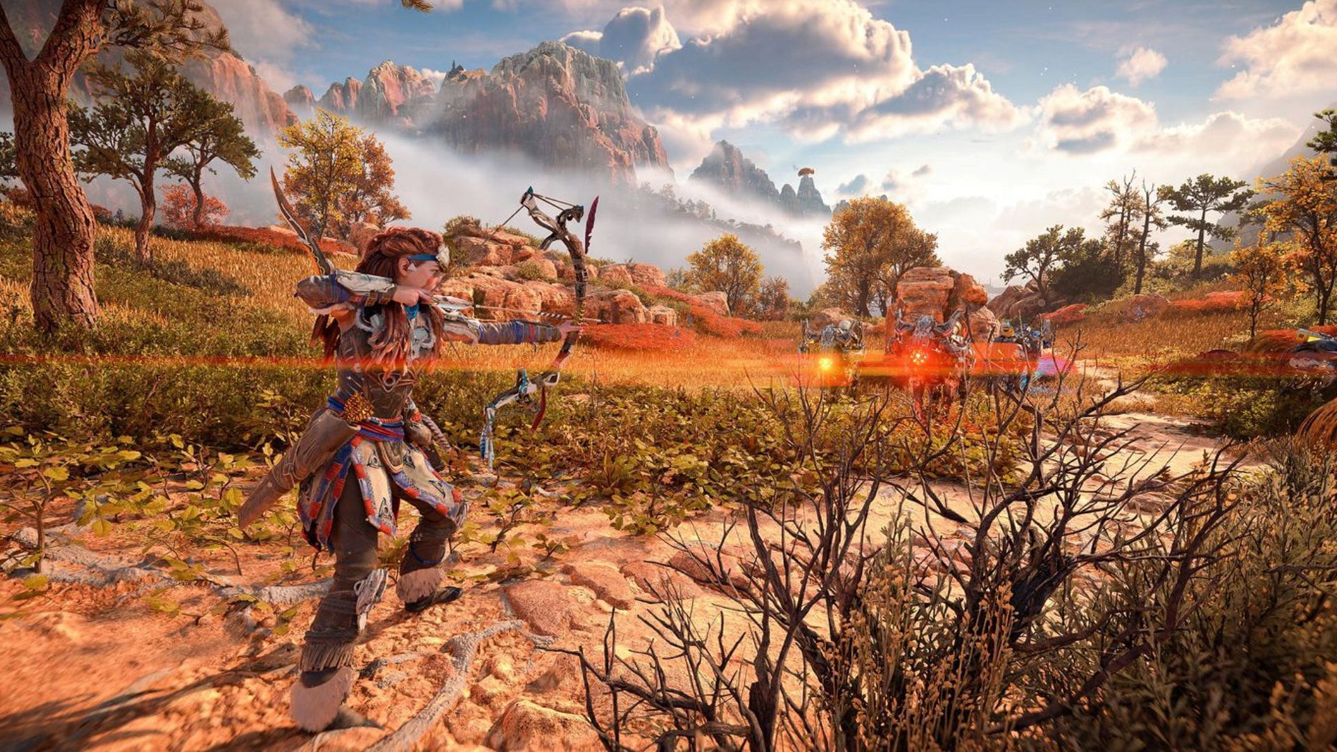Horizon: Forbidden West is a good alternative for playing while Assassin&#039;s Creed Mirage is launched (Image via Guerrilla Games)