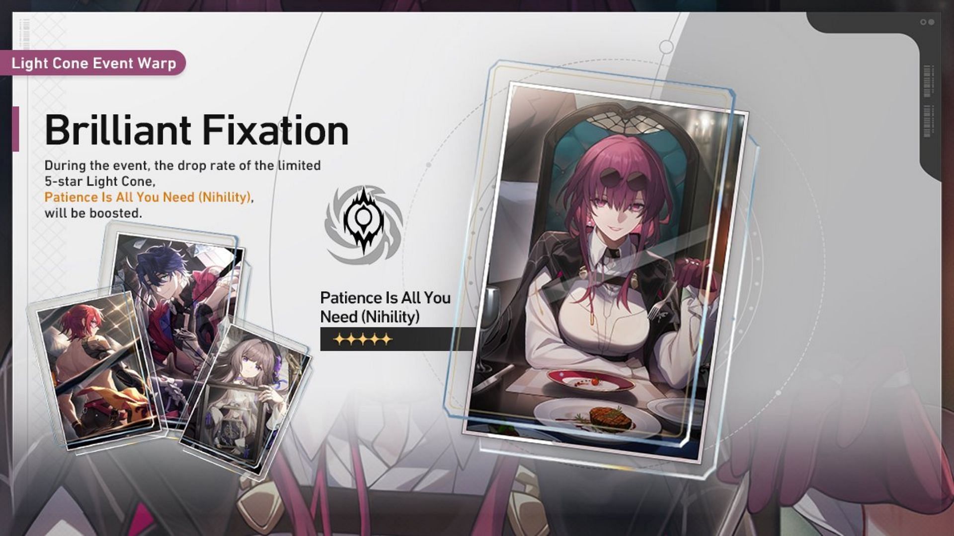 Patience is All You Need will be available at the Brilliant Fixation event (Image via HoYoverse)