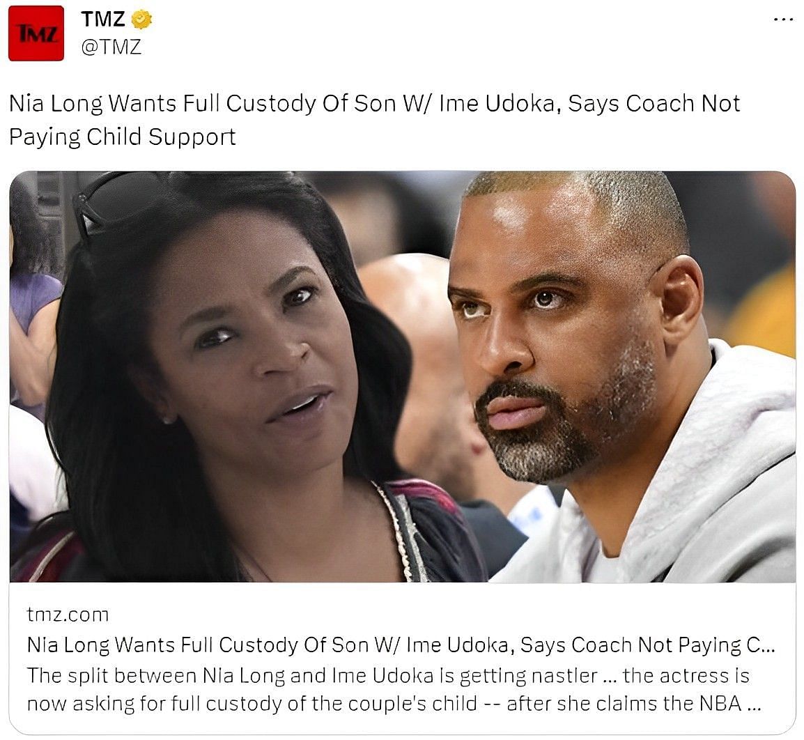 Long demands full custody of her son with Udoka