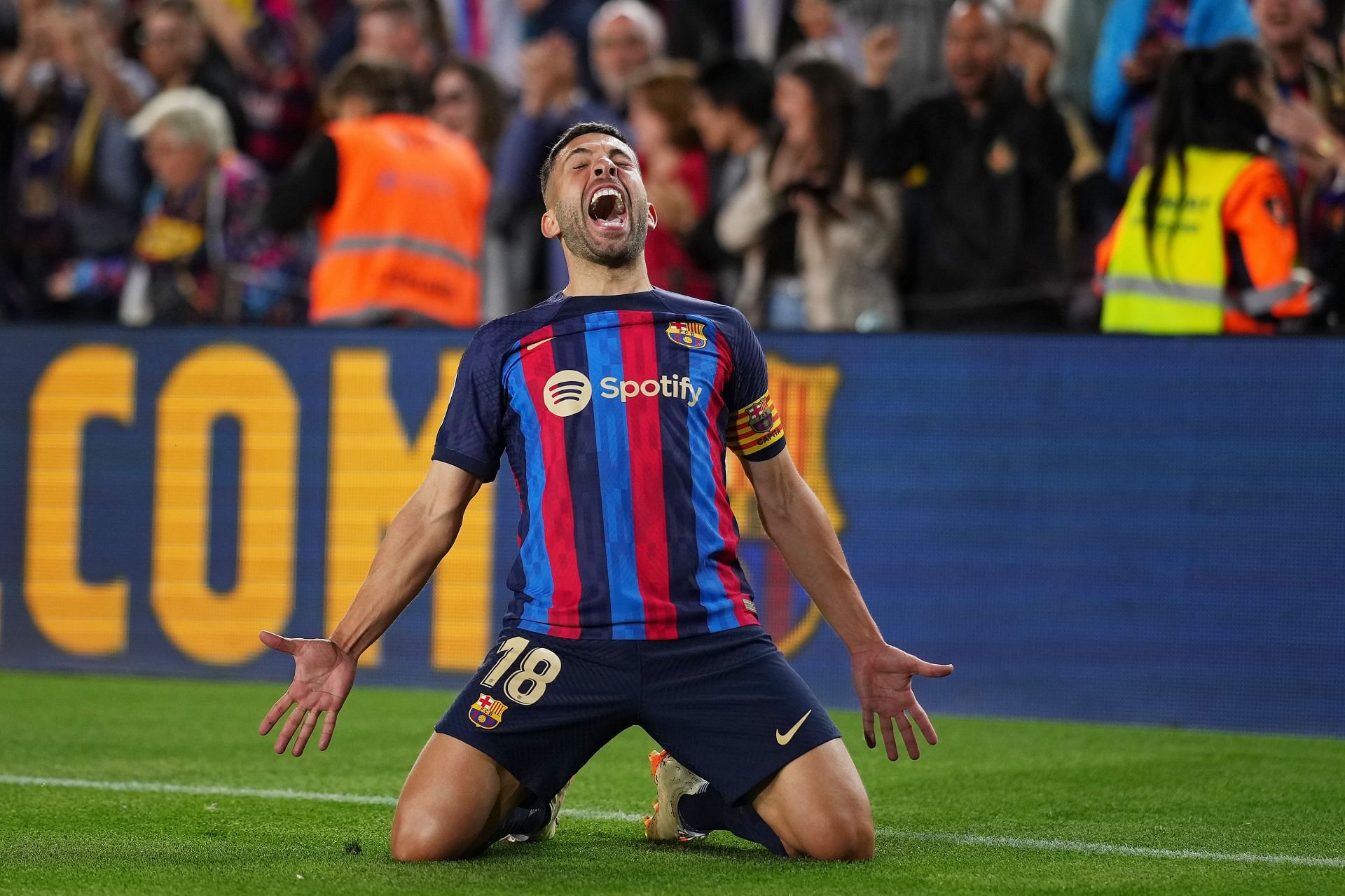 Alba was a massive hit at Camp Nou before leaving for Inter Miami this summer..