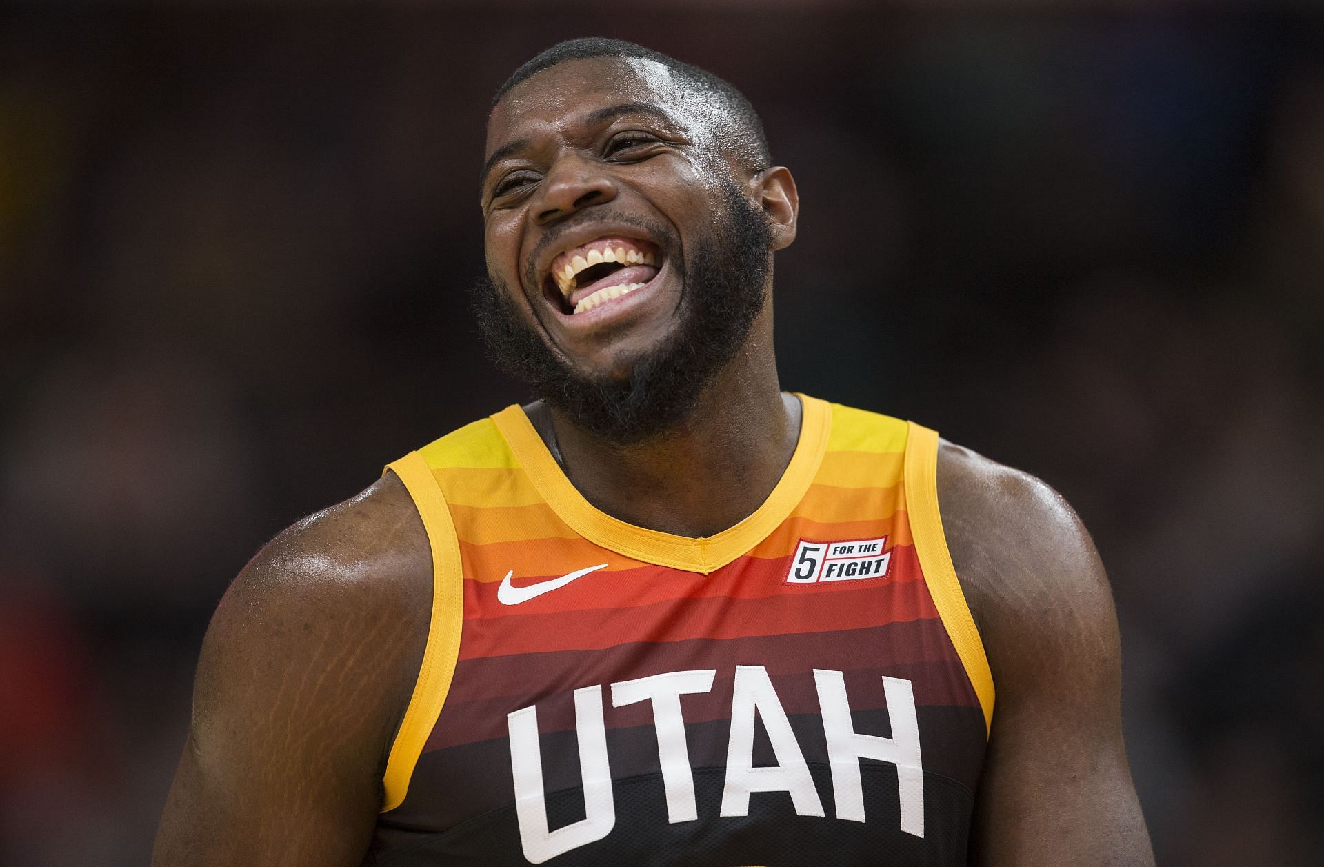 Seven Utah Jazz players display unity by filling courtside row for NBA  Summer League game - Deseret News