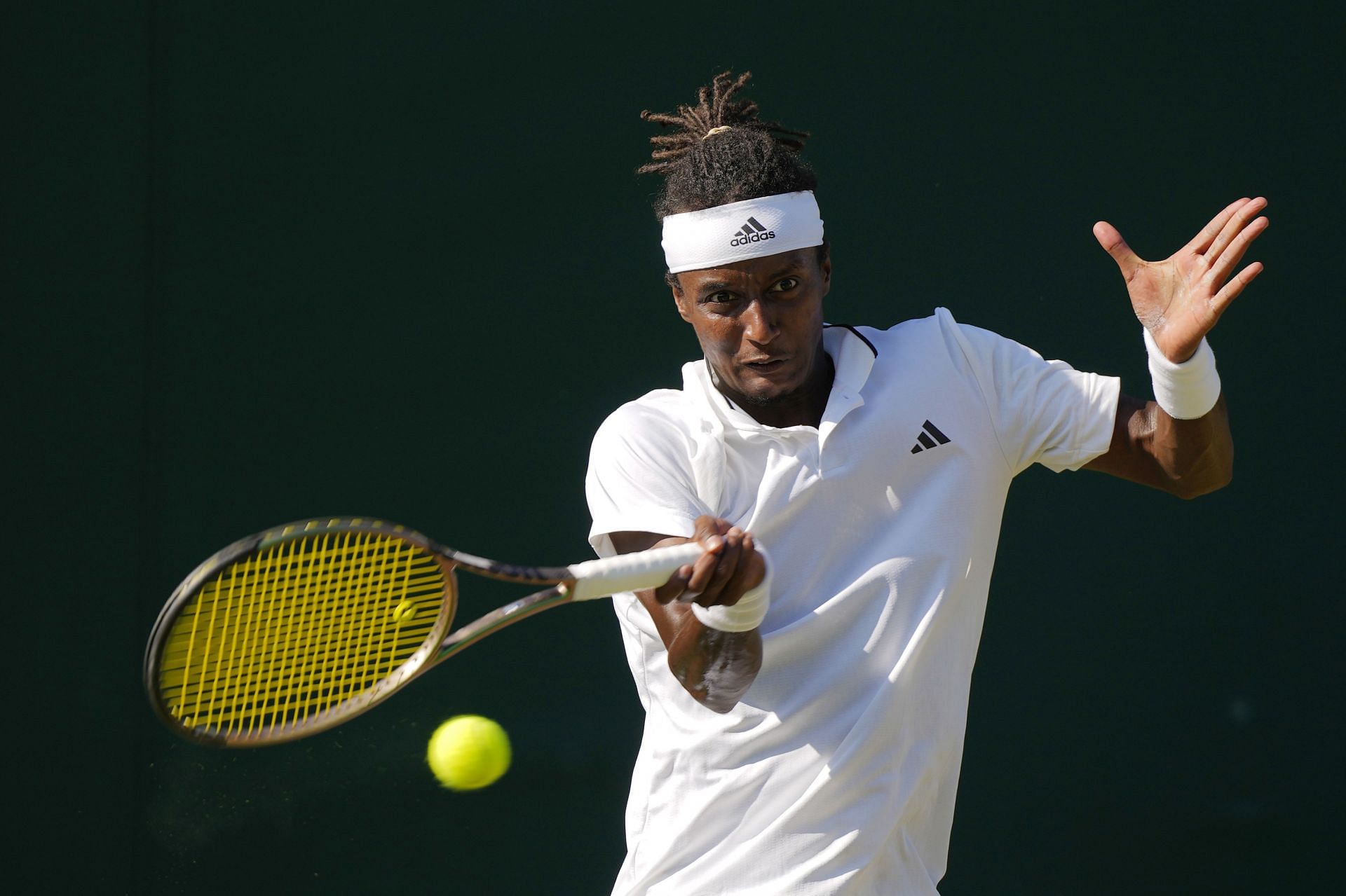 Mikael Ymer at the Wimbledon Championships