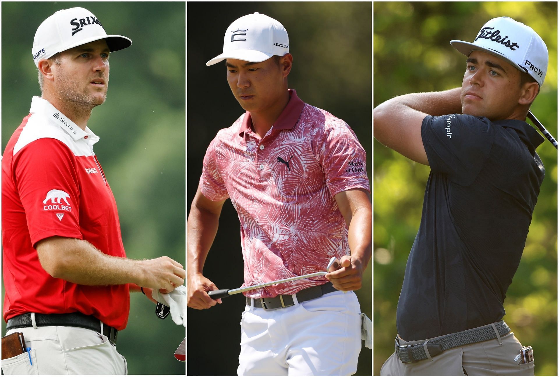 Taylor Pendrith, Justin Suh, and Garrick Higgo (via Getty Images)