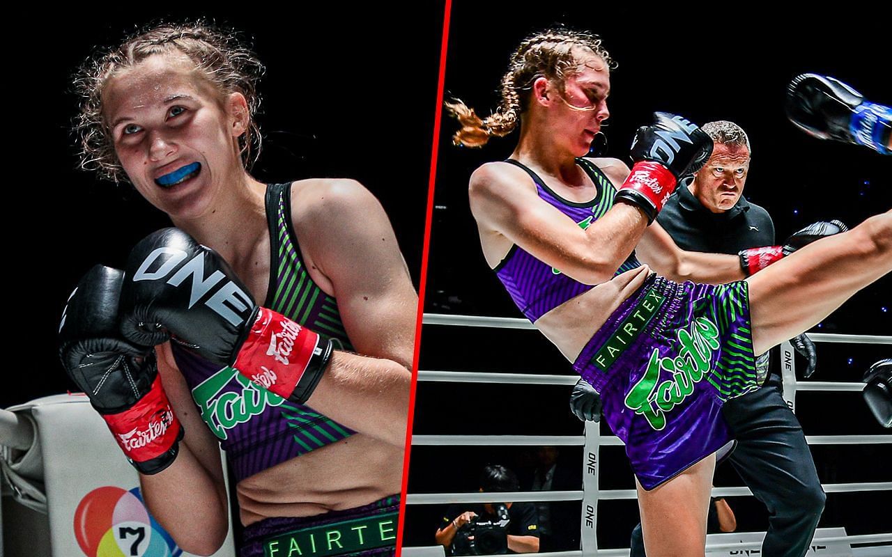 The battle for the ONE Women's Strawweight Muay Thai World Title is locked  in 🔒 Who you got? @smilla_fairtex @allycia_phuketfightclub�