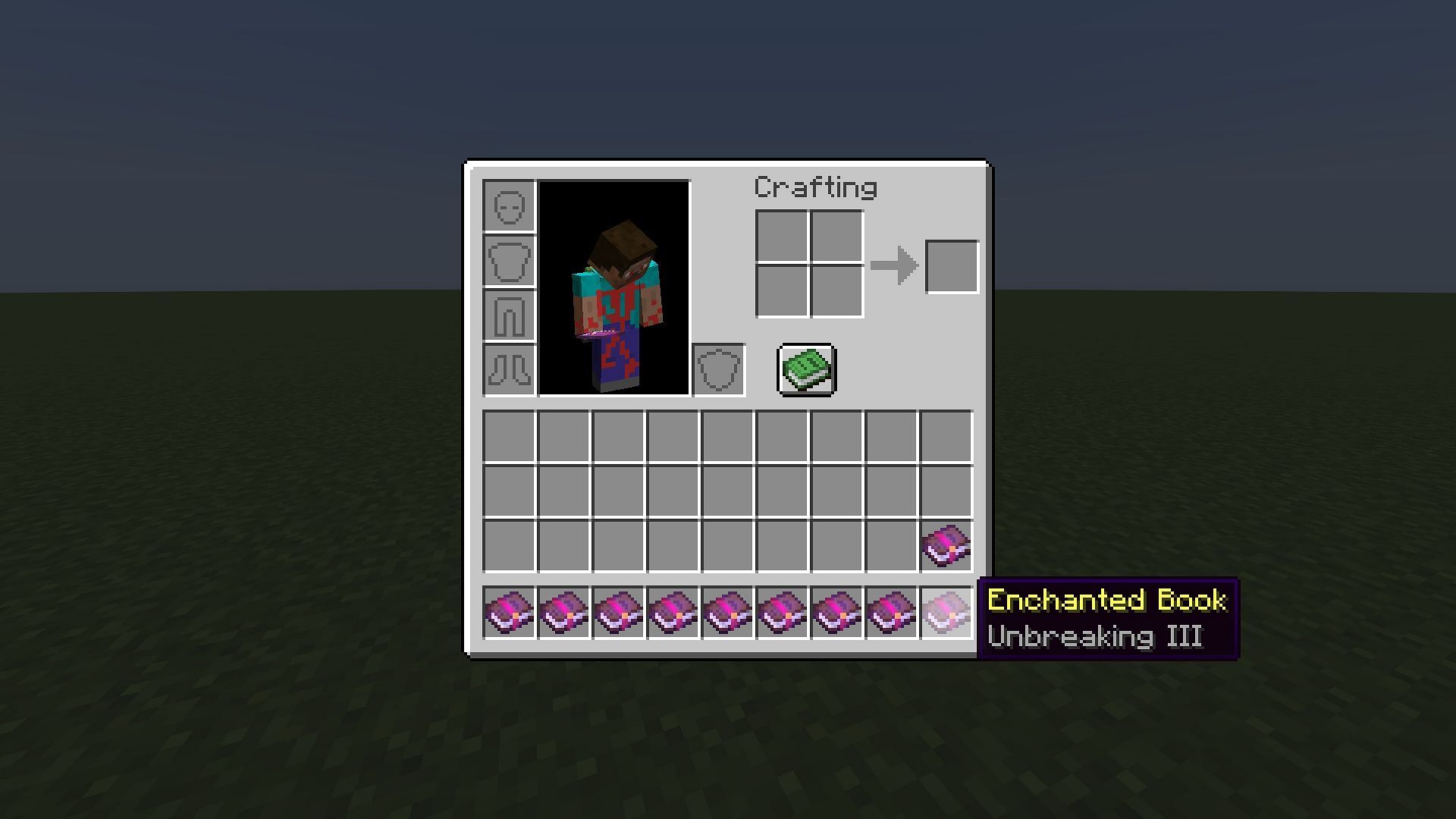 Unbreaking enchanted book (Image via Mojang)