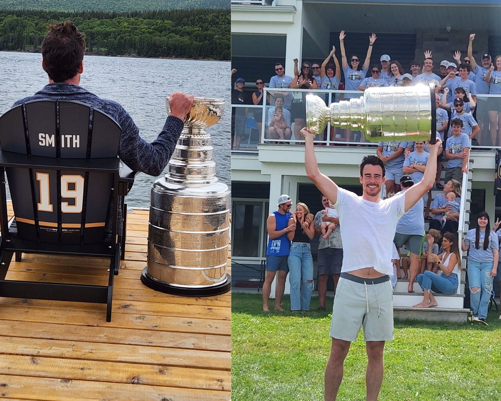 Ex-Knights winger Reilly Smith celebrates Stanley Cup glory with friends and family