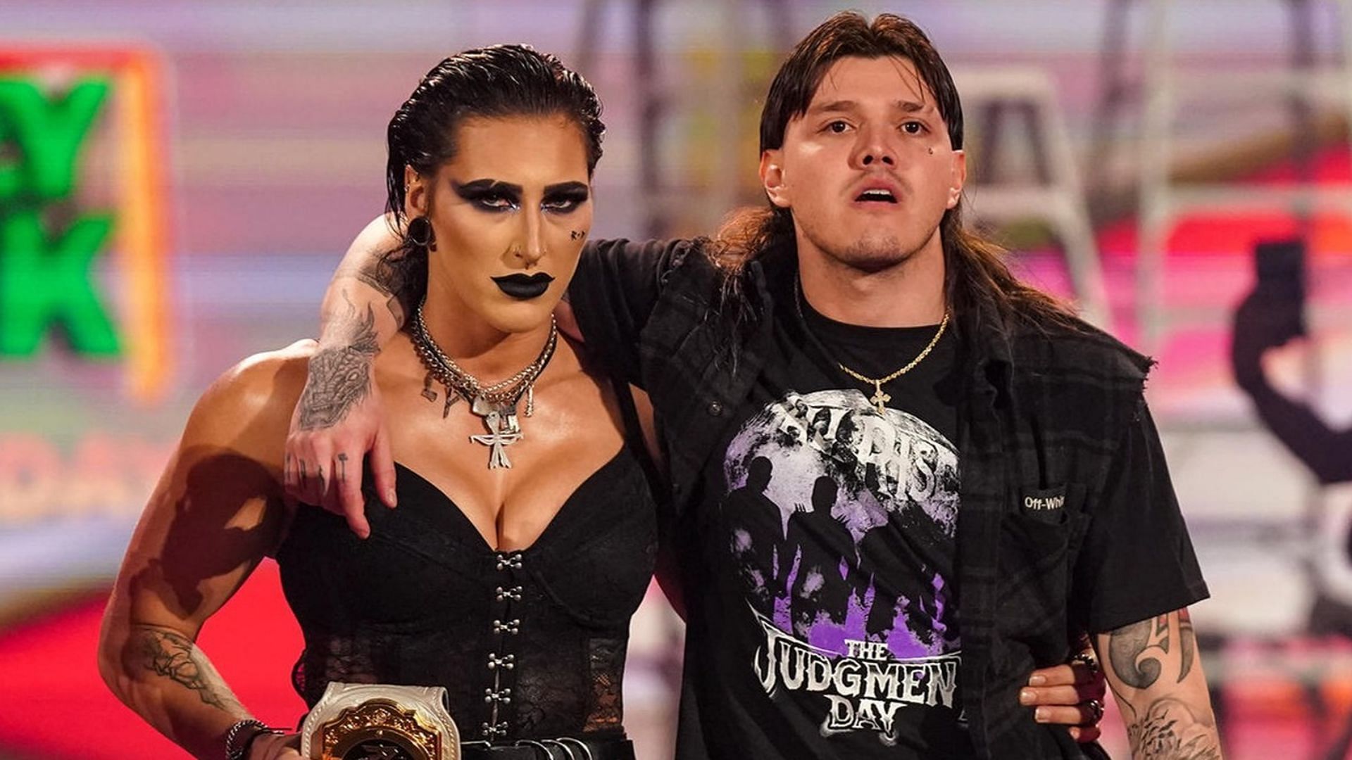 Rhea Ripley and Dominik Mysterio were mocked by a WWE star in a backstage segment