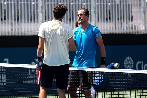 Taylor Fritz and Steve Johnson at the 2021 Atlanta Open