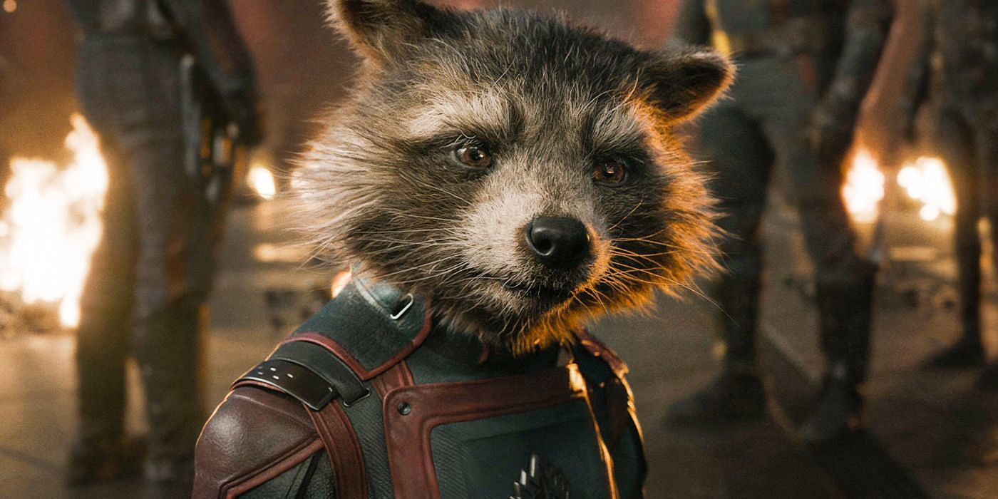 Rocket Raccon in Guardian of the Galaxy Vol.3 (Image via MCU)