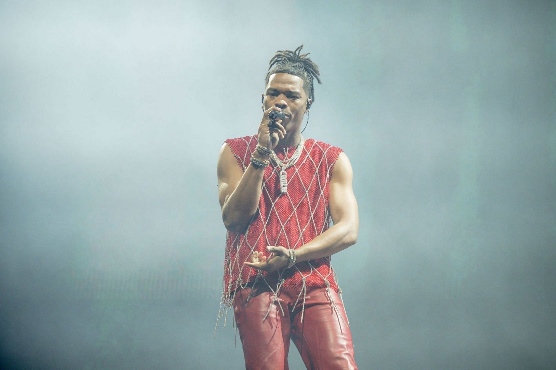 Lil Baby at the Toyota Center in  in Houston, Texas on July 26, 2023 (Image via Getty Images)