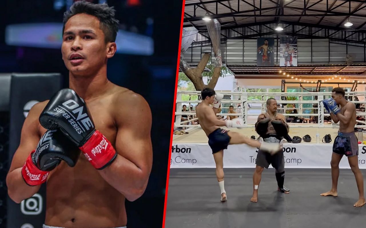 Superbon and Dani Rodrigues training together to prepare for Tawanchai mega fight [Credit: ONE Championship]