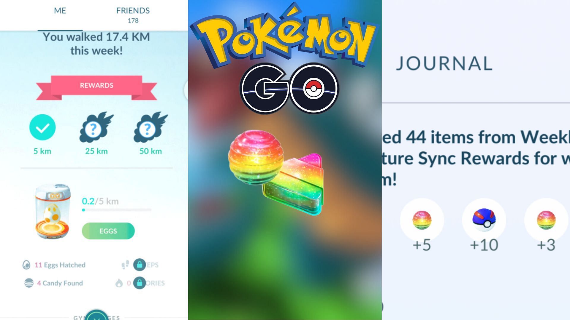 Adventure Sync Reward give you Rare Candy (Image via Niantic)