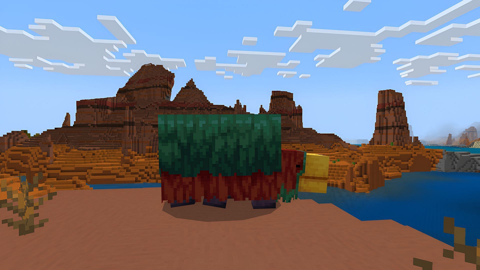 Sniffers received improved functionality with Education Edition gameplay in this Minecraft beta (Image via Mojang)