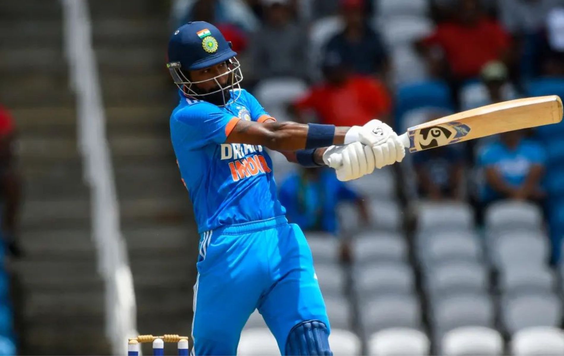 Hardik Pandya in action. (Pic: BCCI/Twitter)