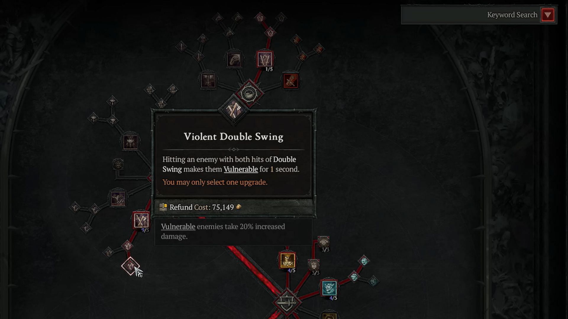 You must opt for Violent Double Swing for this build (Image via Diablo 4)