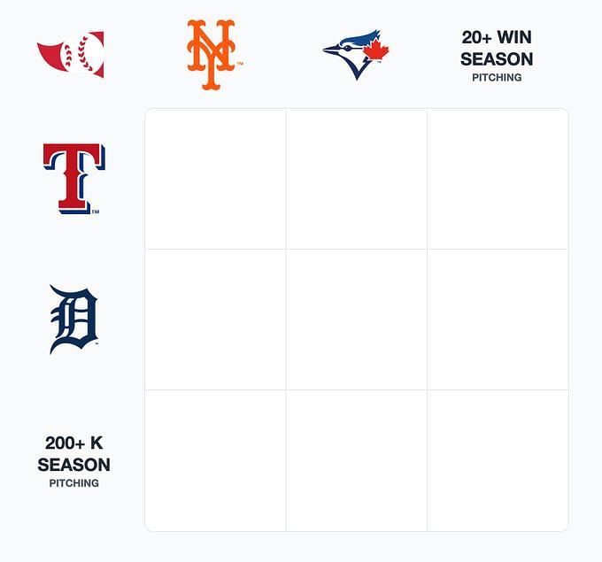 Which Astros pitchers have recorded 20+ wins in a season? MLB Immaculate  Grid Answers August 16