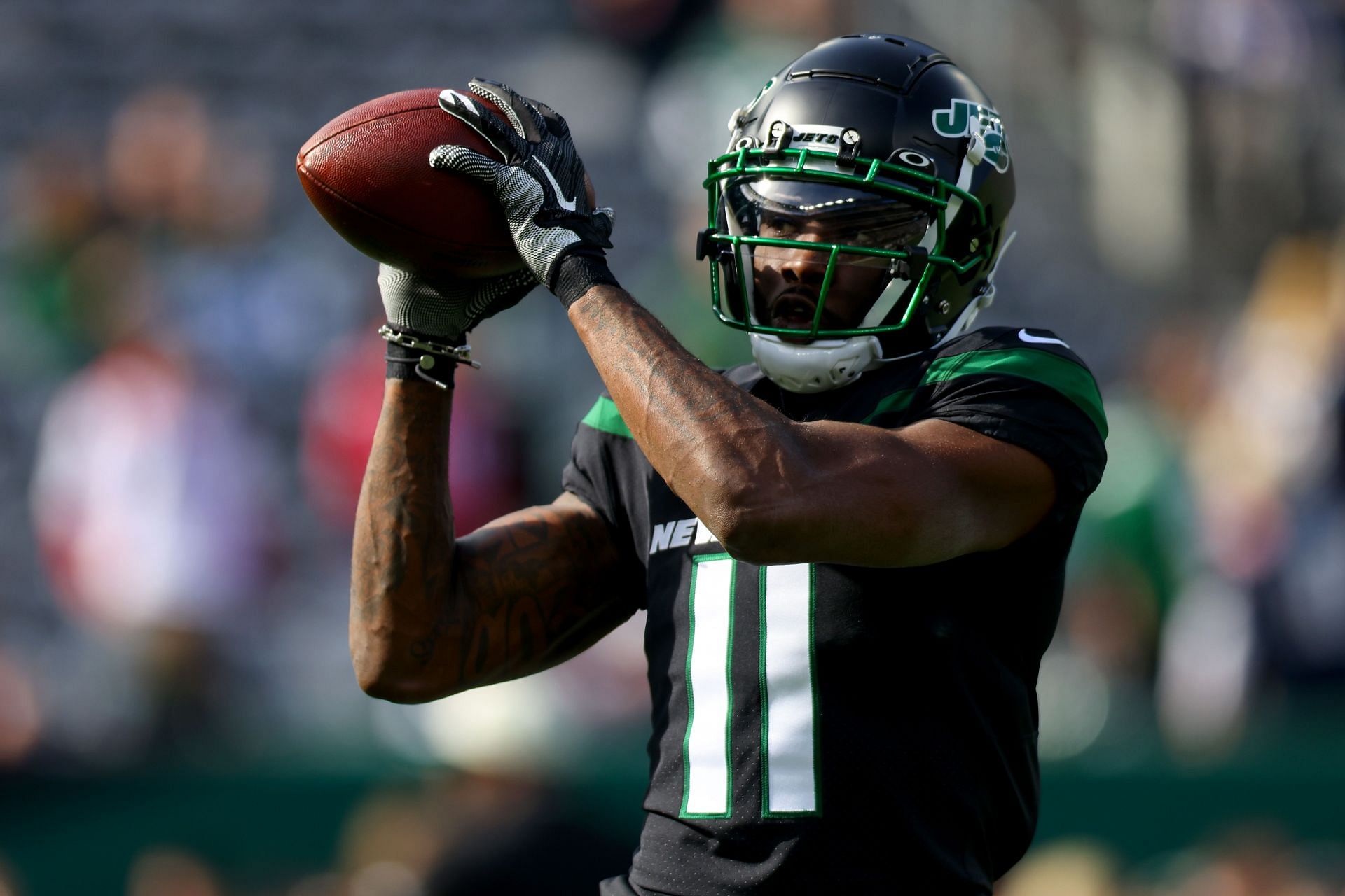 Denzel Mims during New England Patriots v New York Jets