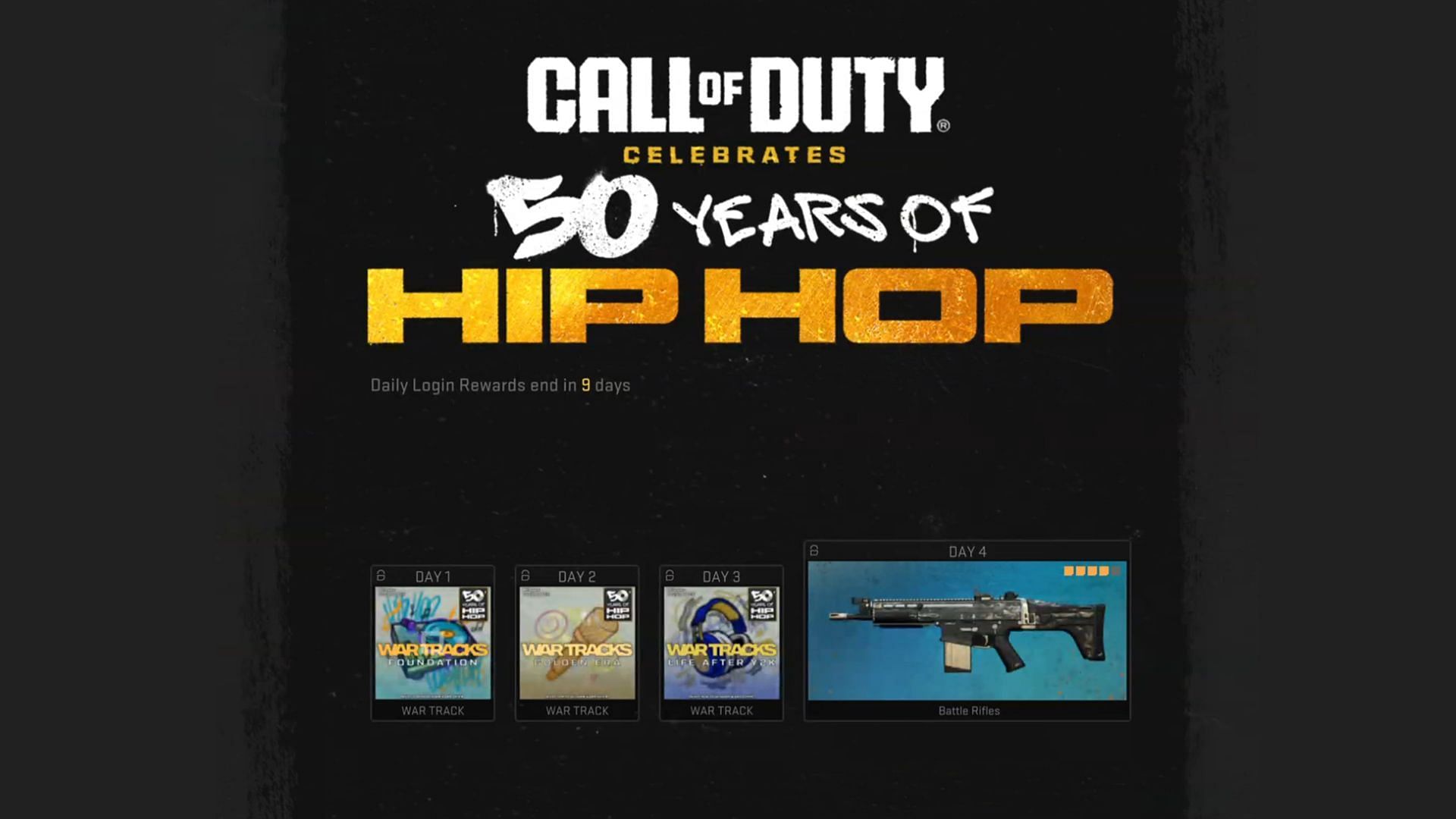 50 years of Hip-hop celebration event of Modern Warfare 2 Season 5 (Image via Activision)