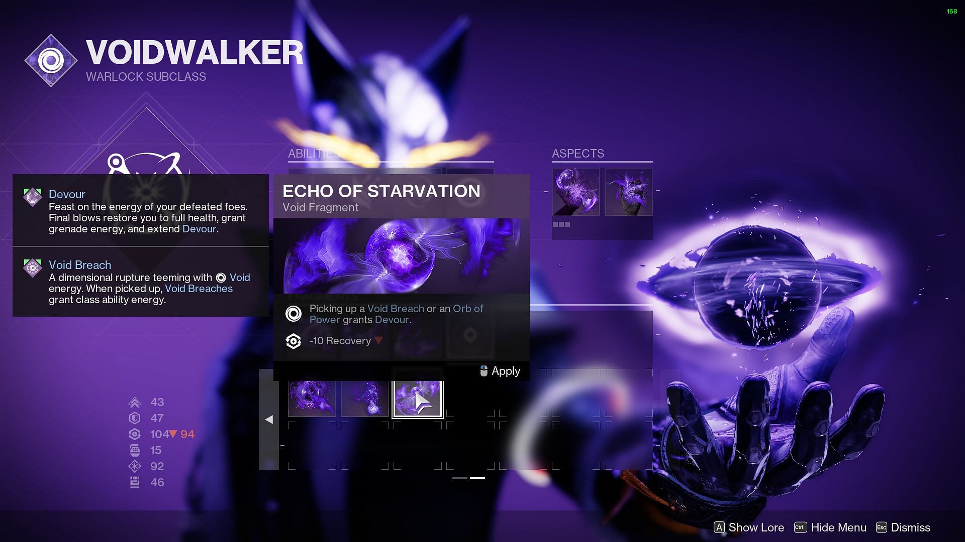 Echo Of Starvation (Image via Bungie)