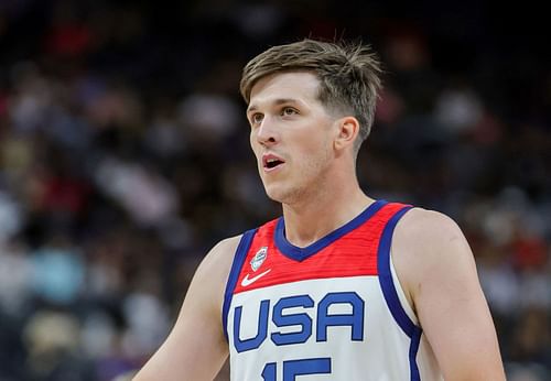 Austin Reaves at the 2023 FIBA World Cup - USA Men's National Team vs Puerto Rico