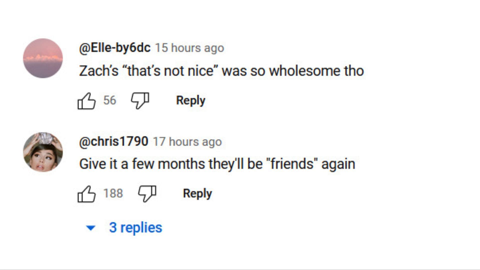 Netizens criticize Bryce for his comment about Tana (Image via YouTube)