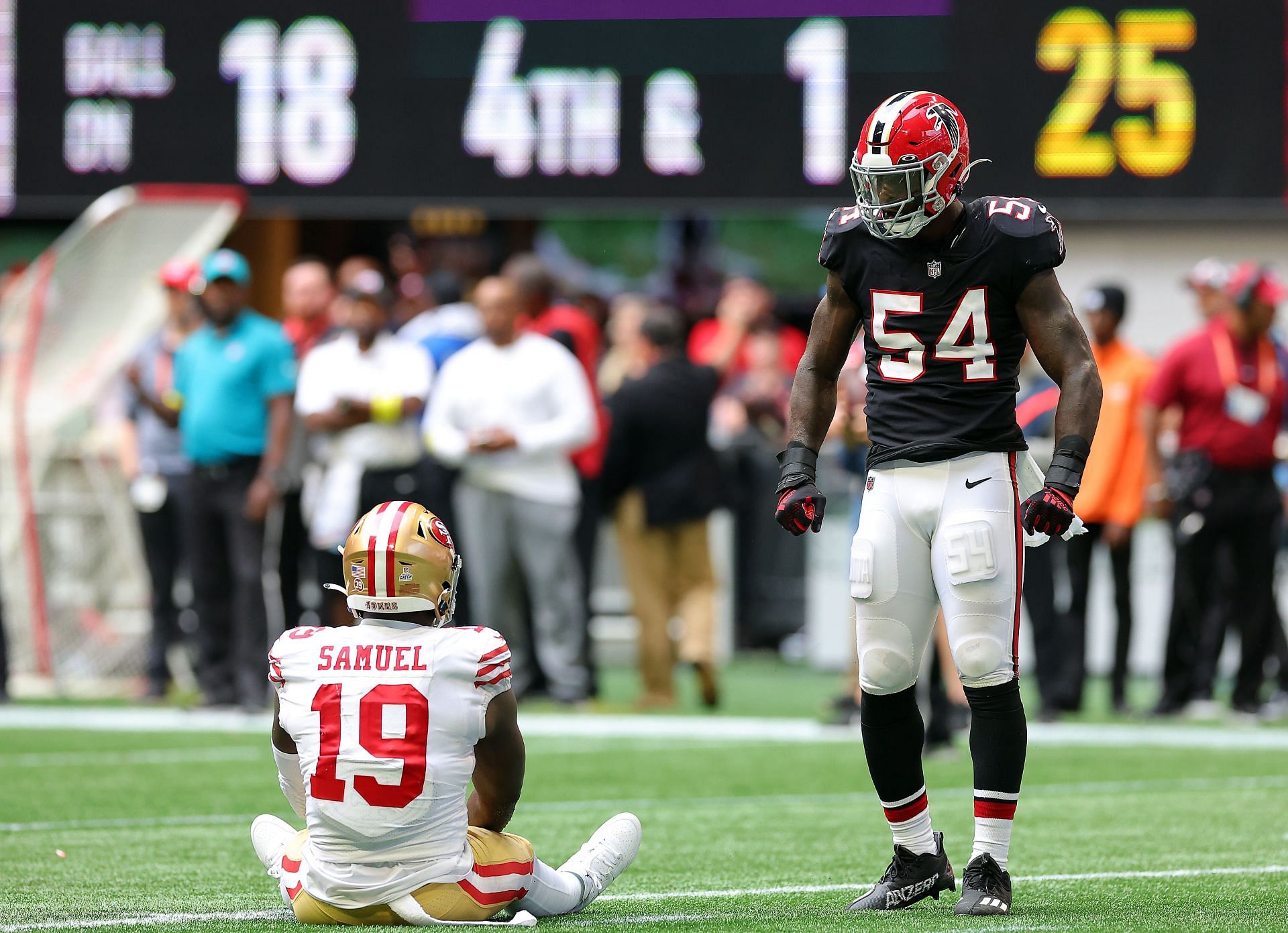 Rahsaan Evans during San Francisco 49ers v Atlanta Falcons