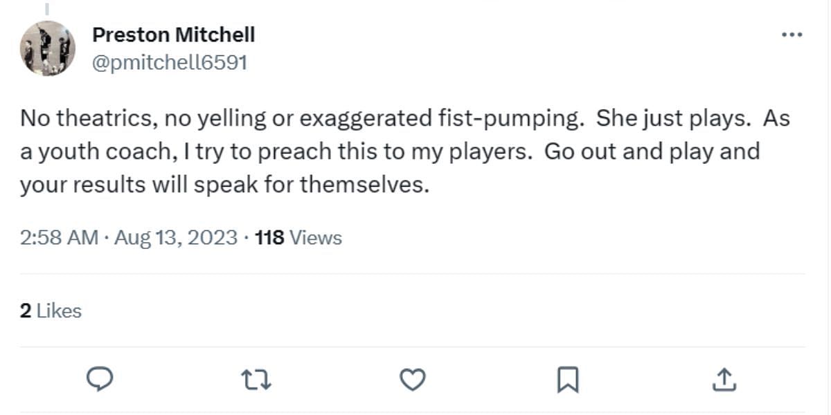 Preston Mitchell&#039;s tweet