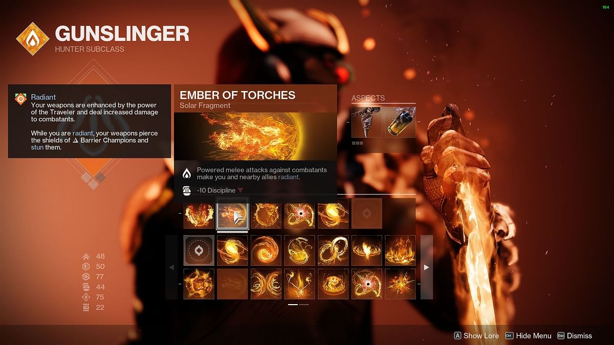 5 best Destiny 2 Solar Fragments for Hunters