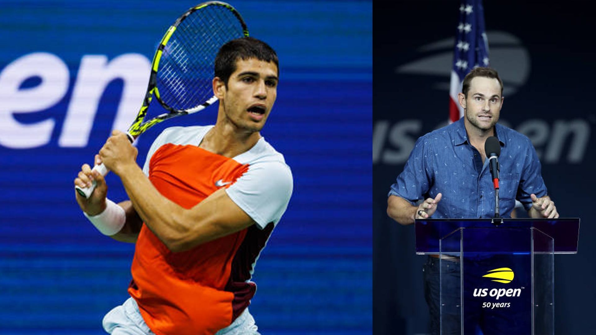 Carlos Alcaraz and Andy Roddick.