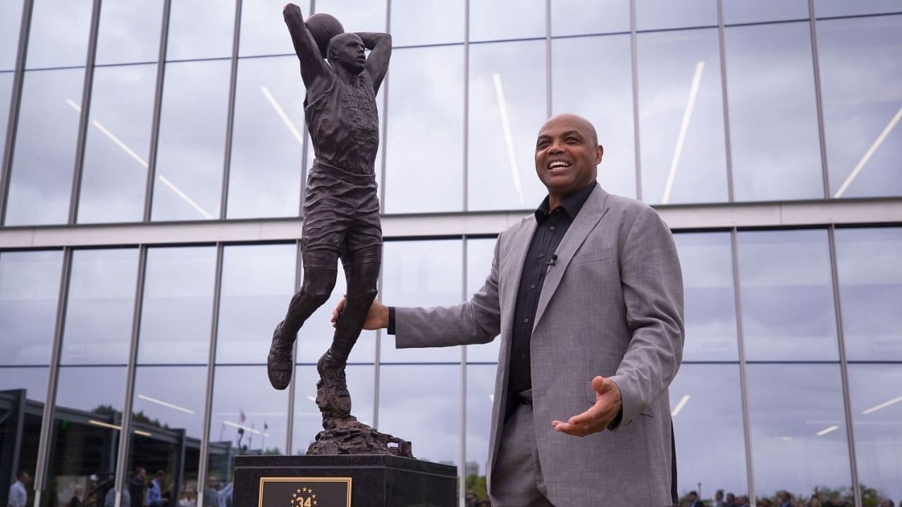 Charles Barkley has a statue outside the Philadelphia 76ers training facility.