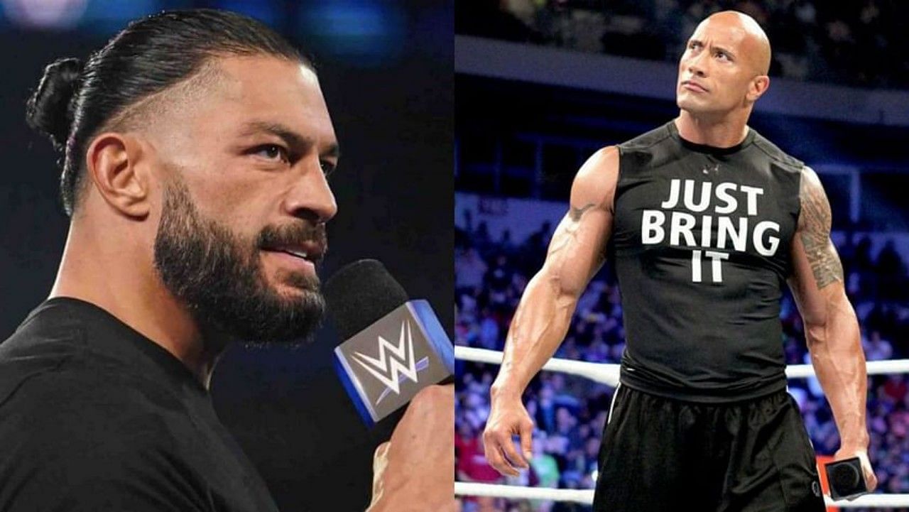 अनडिस्प्यूटेड WWE यूनिवर्सल चैंपियन रोमन रेंस और द रॉक 