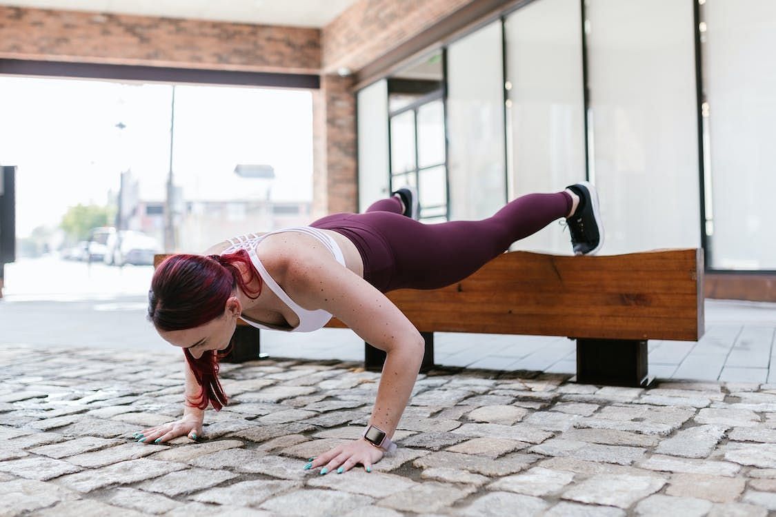 The high plank is a fundamental plank variation that works the entire core and upper body muscles. (RDNE Stock project/ Pexels)
