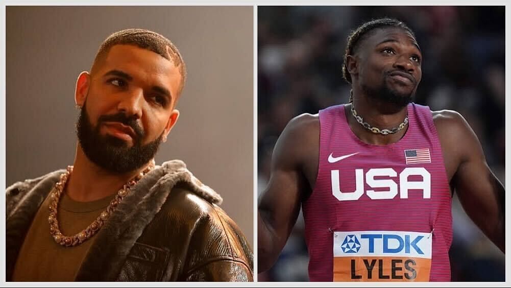 Canadian Rapper Drake and American Sprinter Noah Lyles