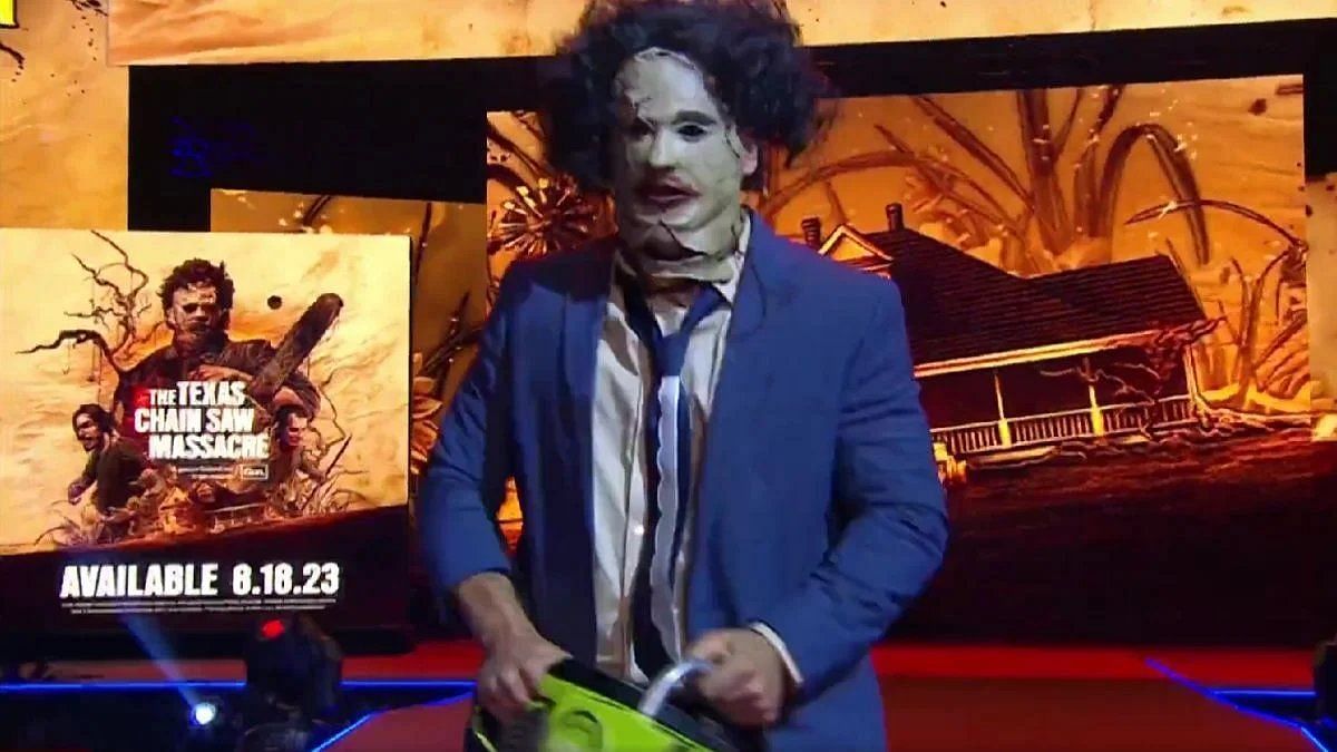 Leatherface from Texas Chainsaw Massacre made an apperance on Dynamite