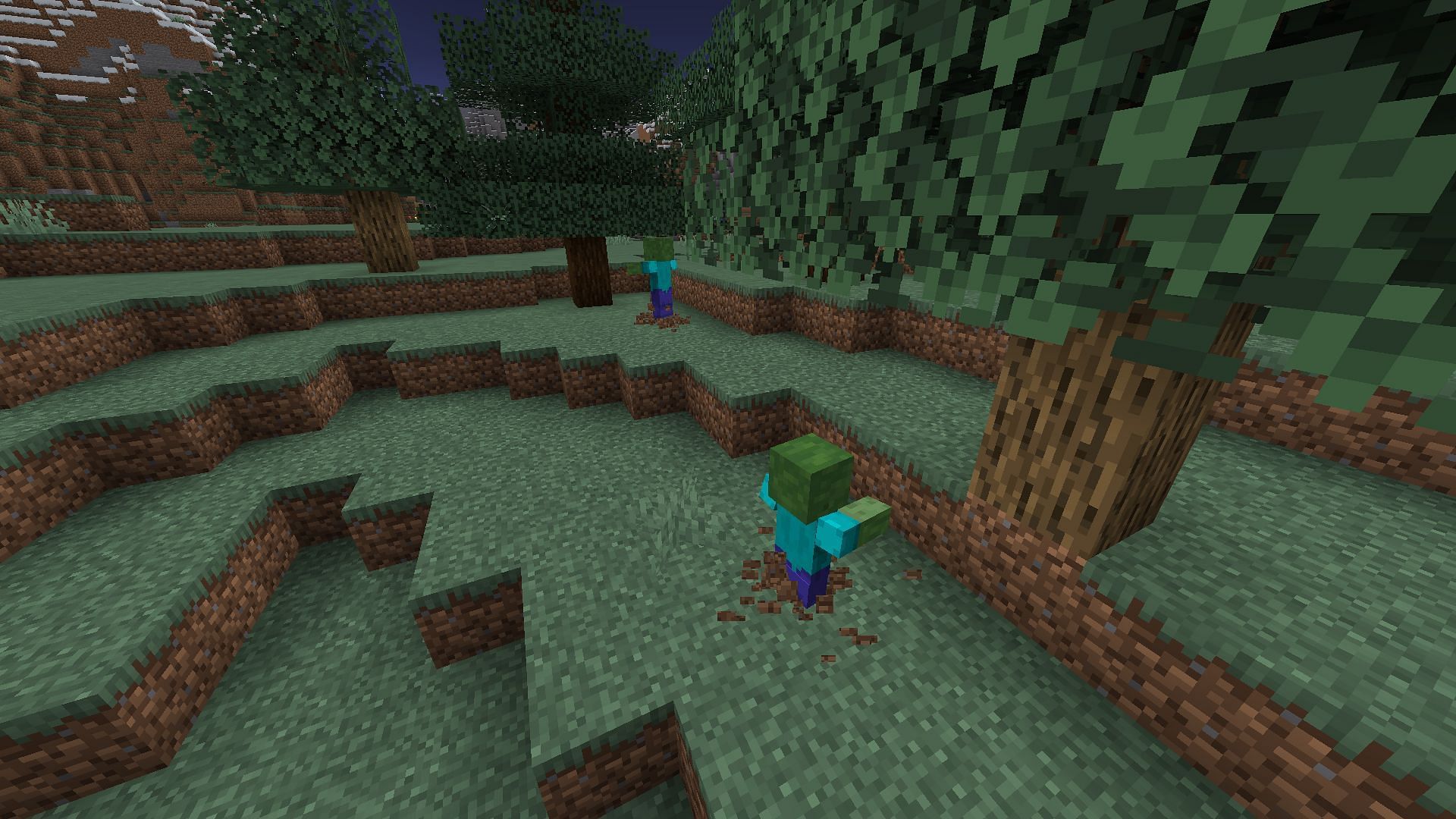 This texture pack adds spawning animations to mobs in Minecraft (Image via CurseForge)