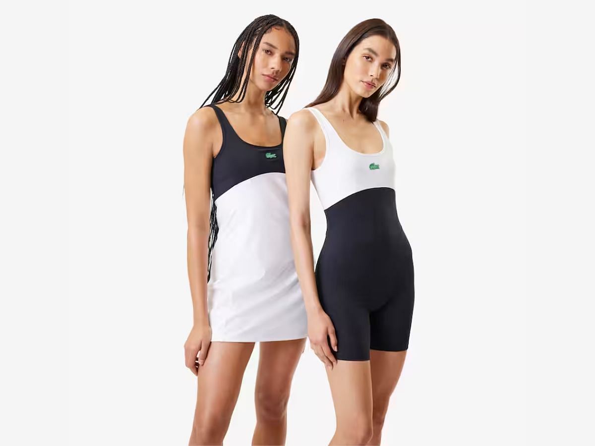 Lacoste x Bandier all-motion body suit and dress ( Image via Lacoste)