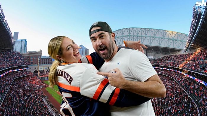 Welcome back, Kate #astros #houston #justinverlander #mlb