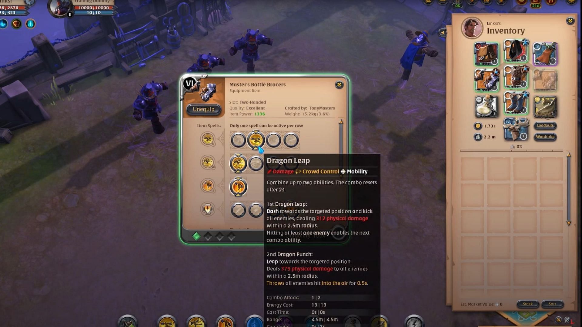 Battle Bracers is one of the best gathering builds in Albion Online (Image via Sandbox Interactive)