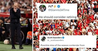 “Should consider retiring”, “Miss of the season” – Fans slam Manchester United star for missing golden chance to draw level with Nottingham Forest