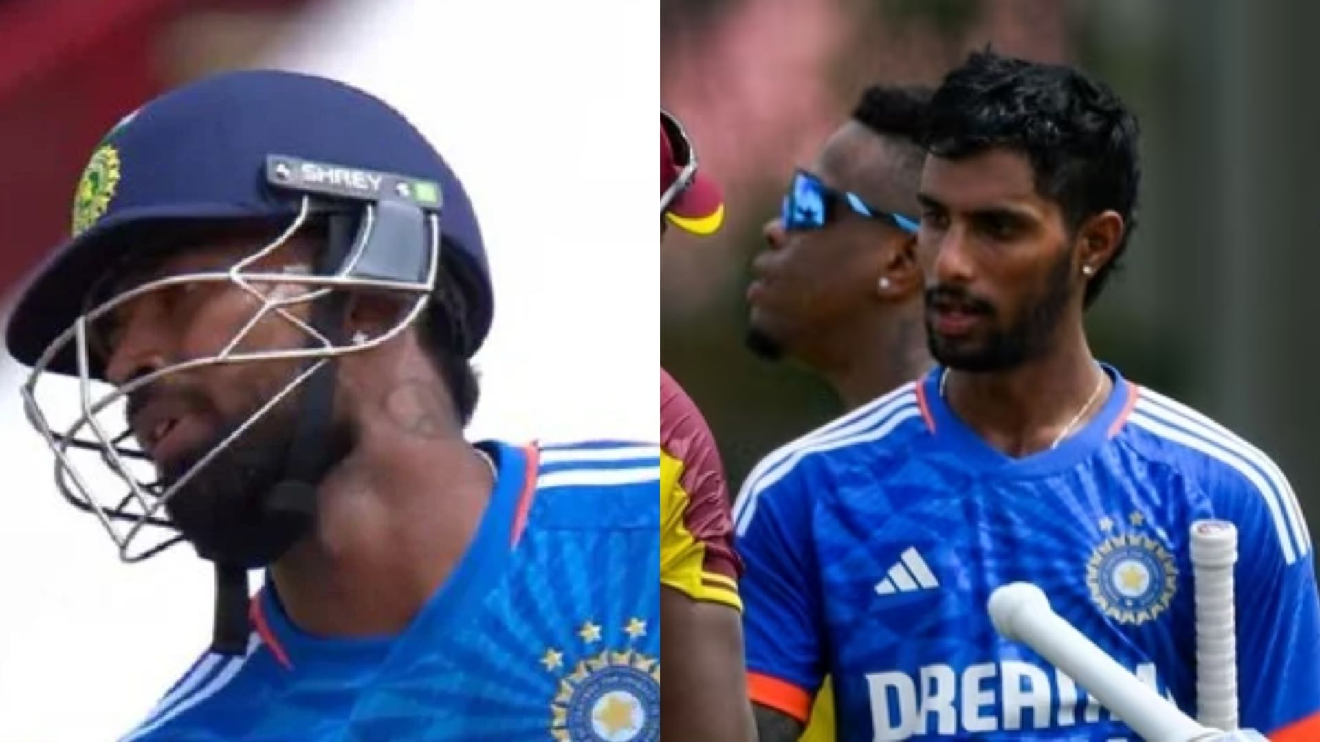Hardik Pandya (L) &amp; Tilak Varma remained unbeaten at the end (P.C.:Twitter)