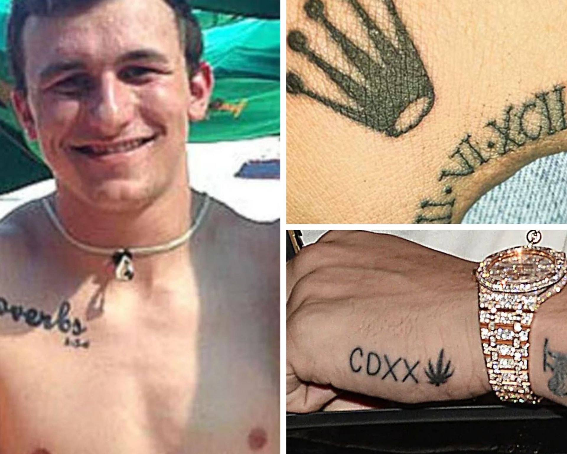 In Photos 5 best Johnny Manziel tattoos and what they mean