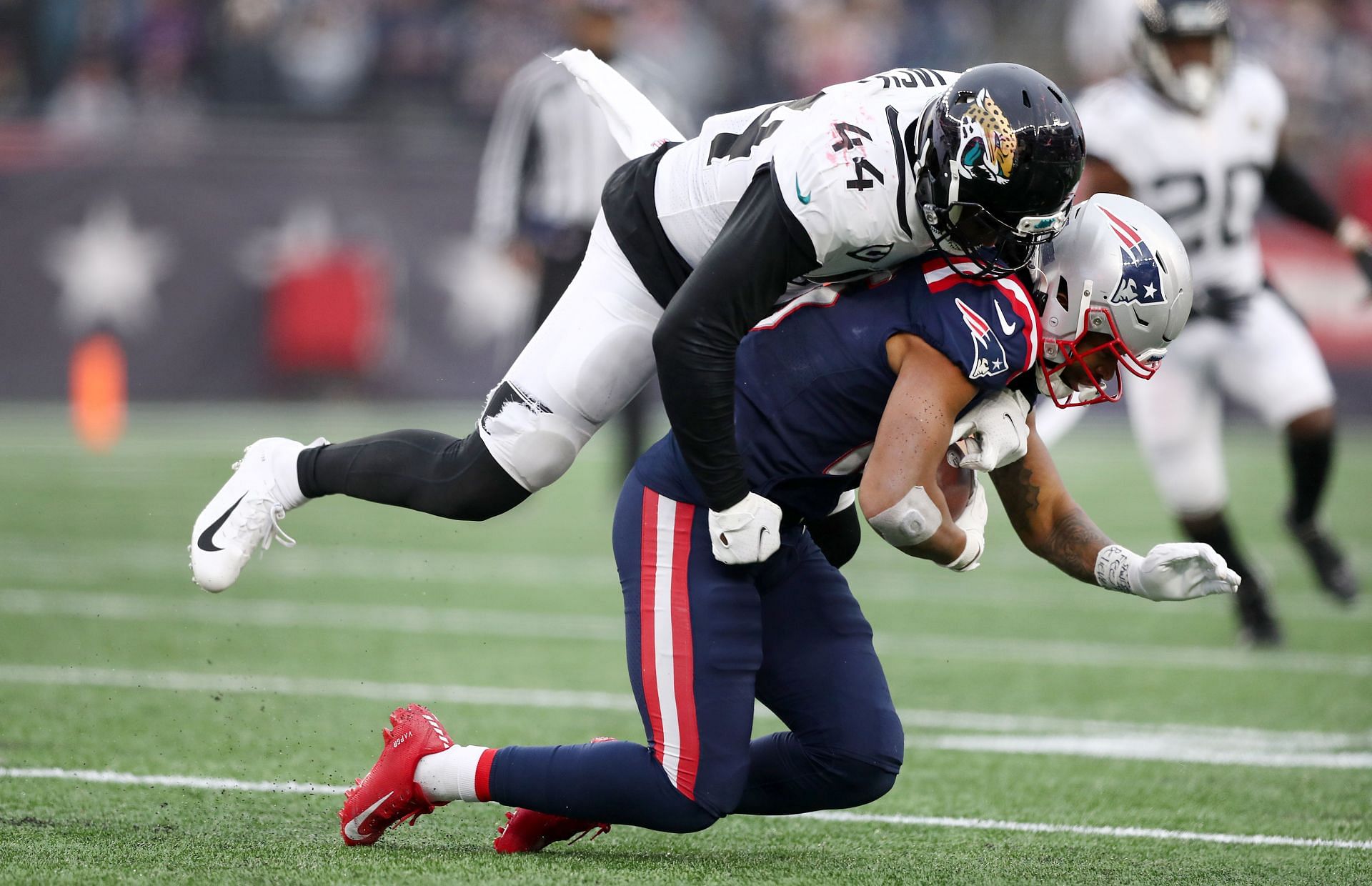 Myles Jack during Jacksonville Jaguars v New England Patriots