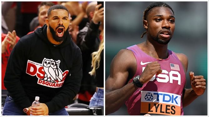 “The whole league doesn’t rate u” - Drake lashes out at Noah Lyles for hot take on NBA 'World Champions'