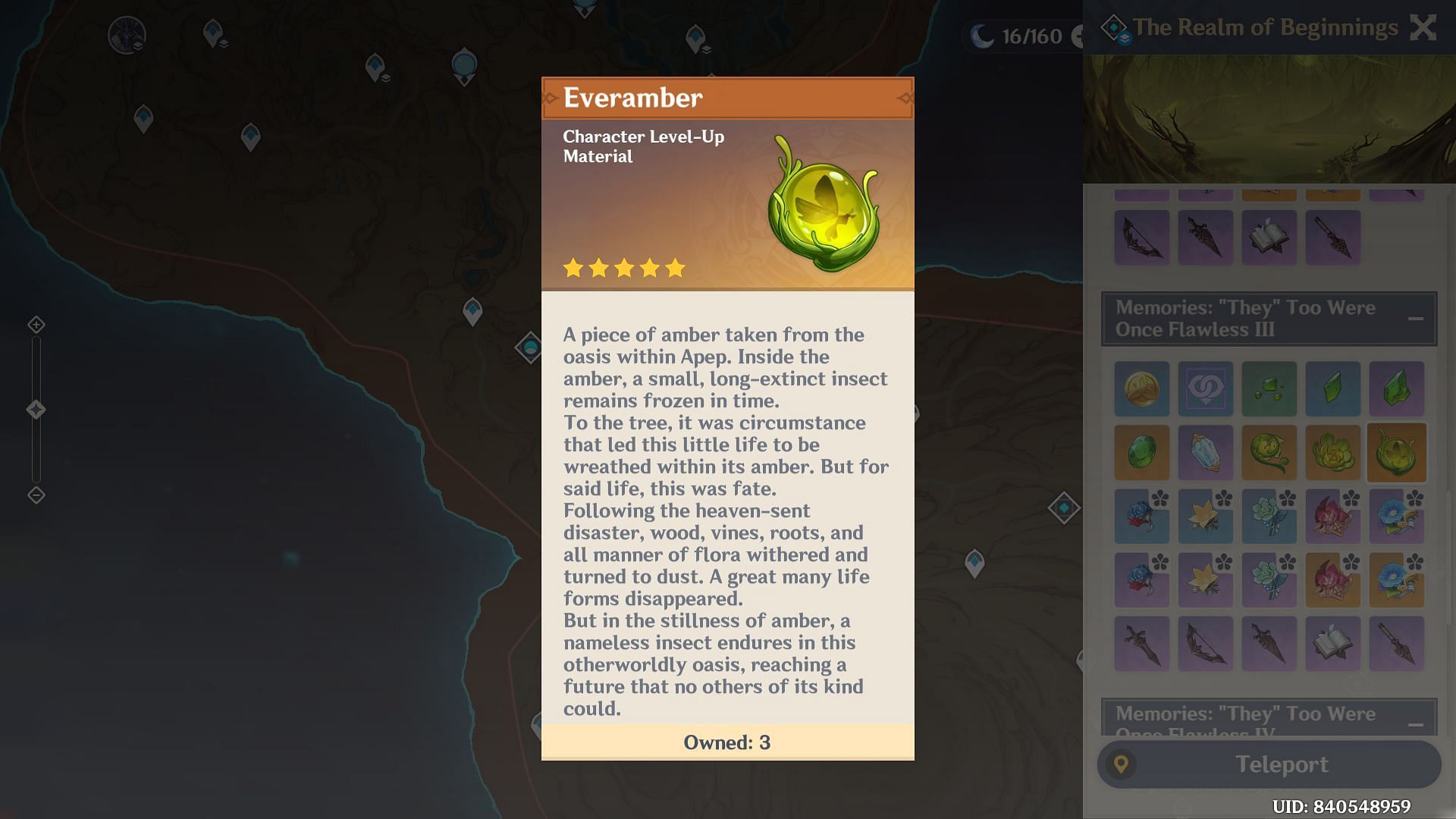 Defeat the weekly boss Apep to obtain Everamber (Image via HoYoverse)