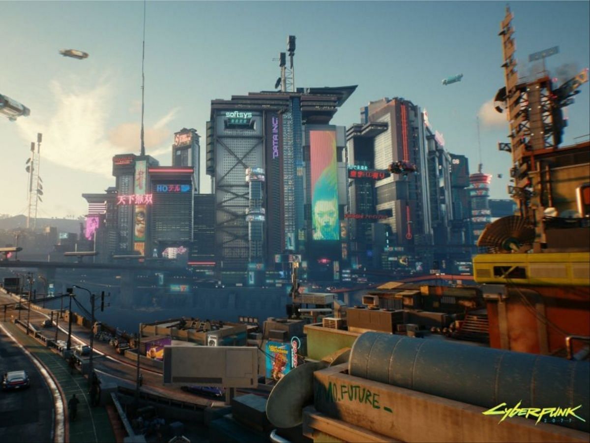 The worlds of The Witcher and Cyberpunk 2077 are certainly different. (Image via CD Projekt RED)