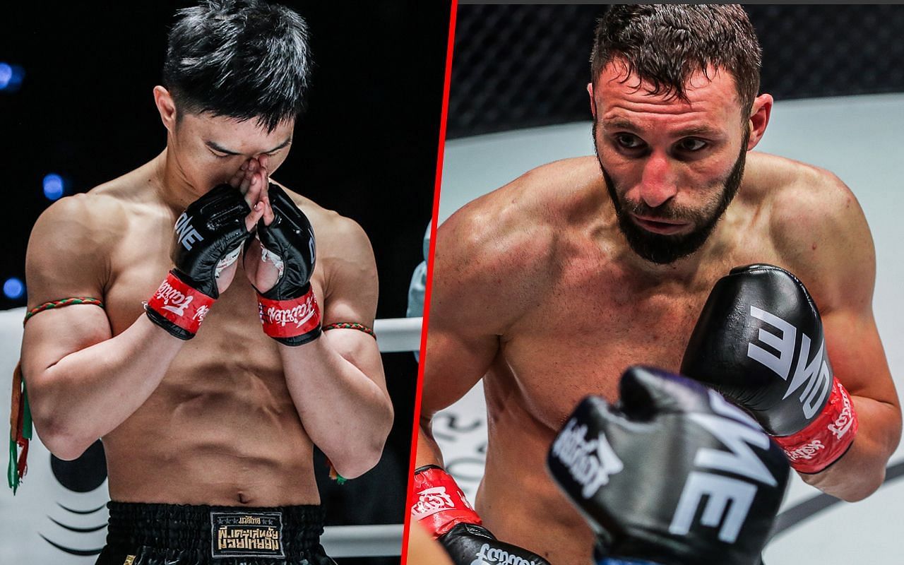 Tawanchai PK Saenchai (L) / Davit Kiria (R) -- Photo by ONE Championship