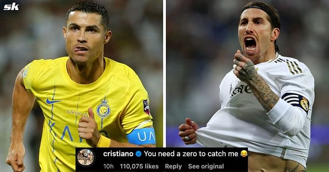 “You need a zero to catch me” - Cristiano Ronaldo makes hilarious claim as Sergio Ramos reaches 60m Instagram followers