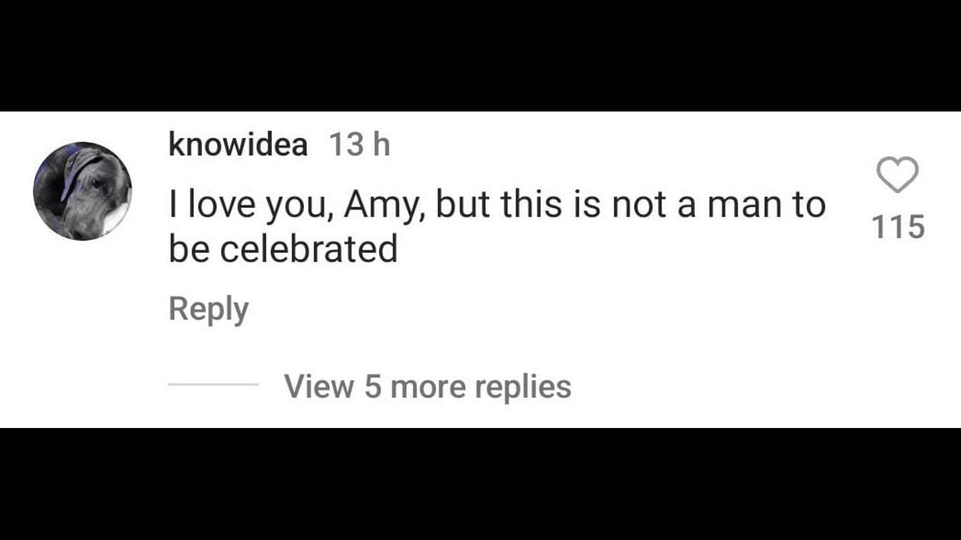 Fan disagrees with Amy celebrating Michael Jackson&#039;s birthday. (Image via Instagram/@amysedaris)